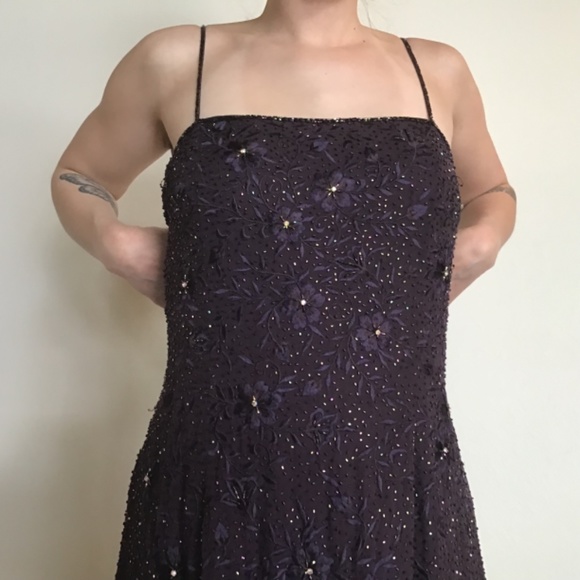 Montage by Mon Cheri Spaghetti Strap Sequined Column Dress - Picture 9 of 15